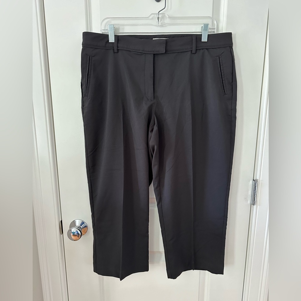 Lady Hagen Black Cropped Golf Pants Size 14